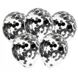 Set 10 Baloane Din Latex, Model Party Confetti, 5 X Confetti, 5 X, 25 Cm, 2.2G