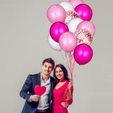 Set 10 Baloane Din Latex, Model Party Confetti, 5 X Confetti, 5 X, 25 Cm, 2.2G