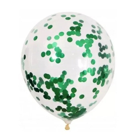 Set 10 Baloane Din Latex, Model Party Confetti, 5 X Confetti, 5 X, 25 Cm, 2.2G