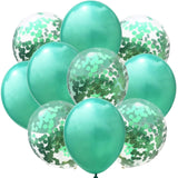 Set 10 Baloane Din Latex, Model Party Confetti, 5 X Confetti, 5 X, 25 Cm, 2.2G
