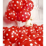 Set 10 Baloane Din Latex, 30 Cm, Si Rosu, 2.8 G - vivimall.ro