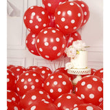Set 10 Baloane Din Latex, 30 Cm, Si Rosu, 2.8 G - vivimall.ro