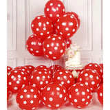 Set 10 Baloane Din Latex, 30 Cm, Si Rosu, 2.8 G - vivimall.ro