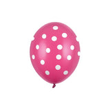 Set 10 Baloane Din Latex, Model Party Cu Buline Si Simple, 30 Cm, 2.8 G