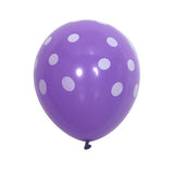 Set 10 Baloane Din Latex, Model Party Cu Buline Si Simple, 30 Cm, 2.8 G