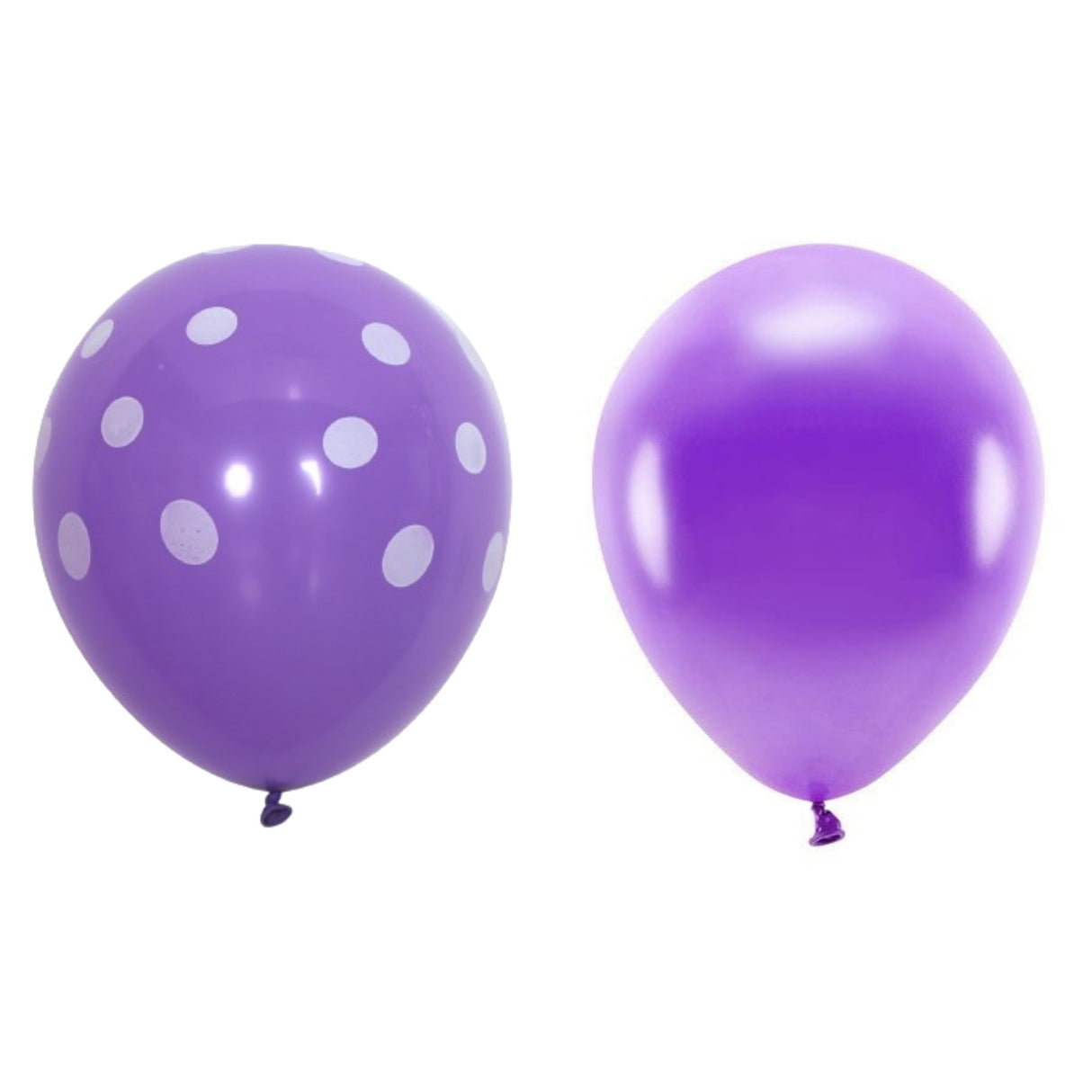 Set 10 Baloane Din Latex, Model Party Cu Buline Si Simple, 30 Cm, 2.8 G