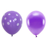 Set 10 Baloane Din Latex, Model Party Cu Buline Si Simple, 30 Cm, 2.8 G