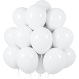 Set 10 Baloane Din Latex Metalizate, Alb, 23 Cm, 2.2 G - vivimall.ro