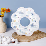 Set 10 Bavete de Unica Folosinta, Flippy, Model Animalute Marine, pentru Bebelusi, din Bumbac, Impermeabil, 28 x 28 cm, Alb/Albastru