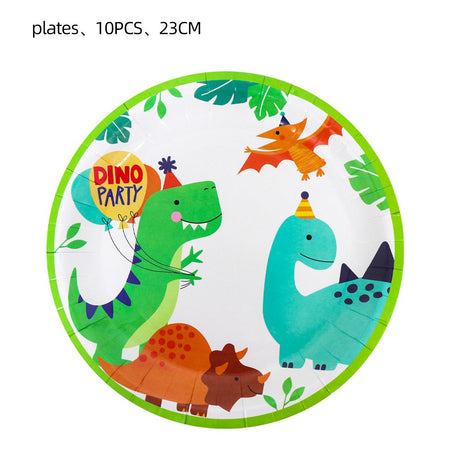 Set 10 Farfurii De Carton Happy Birthday, 23 Cm, Tematica Aniversare - vivimall.ro