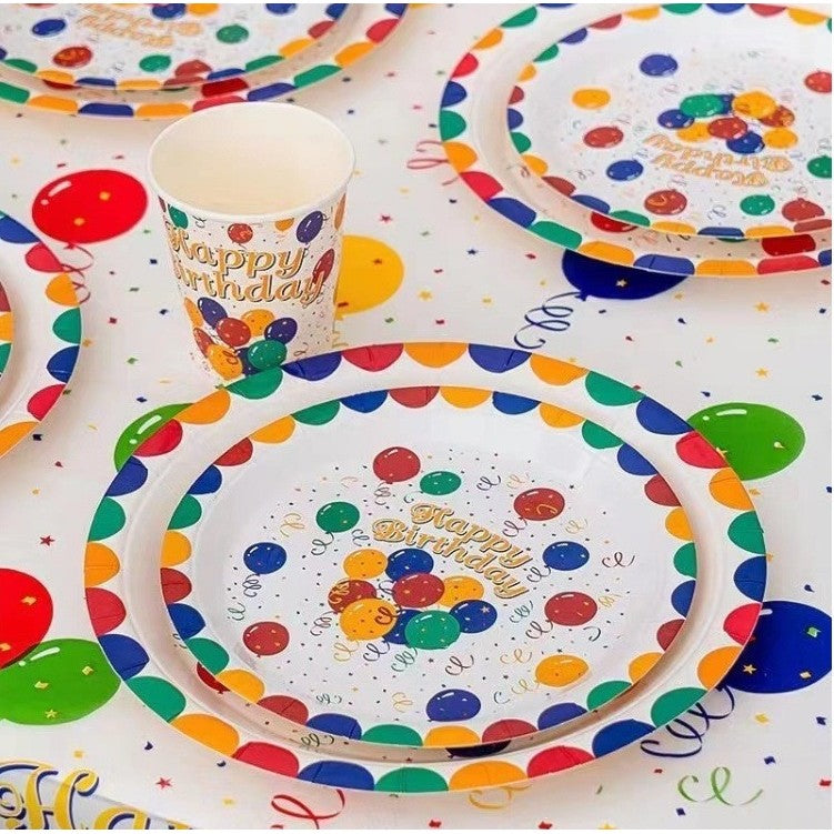 Set 10 Farfurii De Unica Folosinta, Din Carton, 18 Cm - vivimall.ro