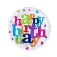 Set 6 Farfurii Unica Folosinta, Imprimeu Happy Birthday, Din Carton, Diametru 18 Cm - vivimall.ro