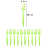 Set 10 Furculite de Unica Folosinta, Flippy, Colectia Dino Park, 15.5 x 2.5 cm, din Plastic PE, Multicolor