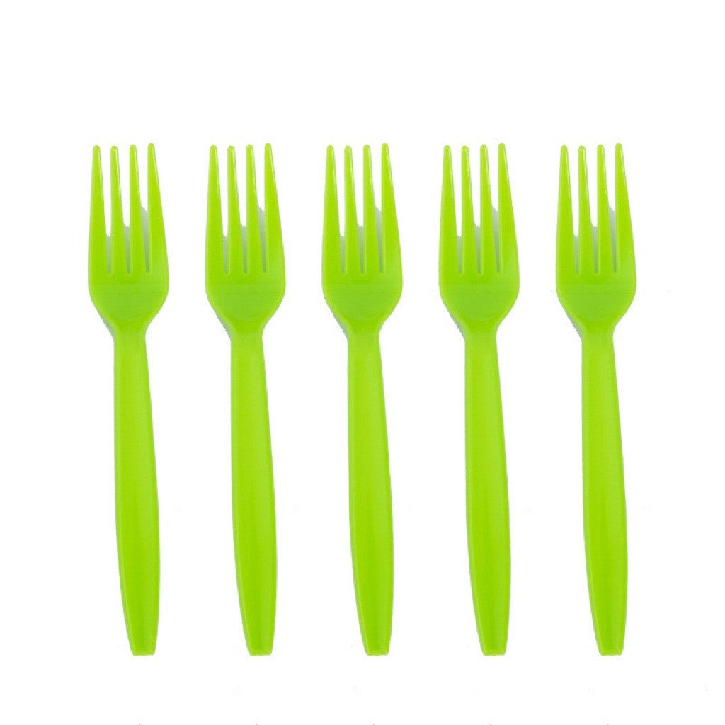 Set 10 Furculite de Unica Folosinta, Flippy, Colectia Dino Park, 15.5 x 2.5 cm, din Plastic PE, Multicolor