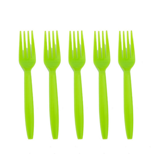 Set 10 Furculite de Unica Folosinta, Vivimall, Colectia Dino Park, 15.5 x 2.5 cm, din Plastic PE, Multicolor - vivimall.ro