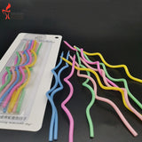 Set 10 Lumanari de Tort, Vivimall, Model Spiralat, 17 x 0.34 cm, din Ceara, Multicolor - vivimall.ro