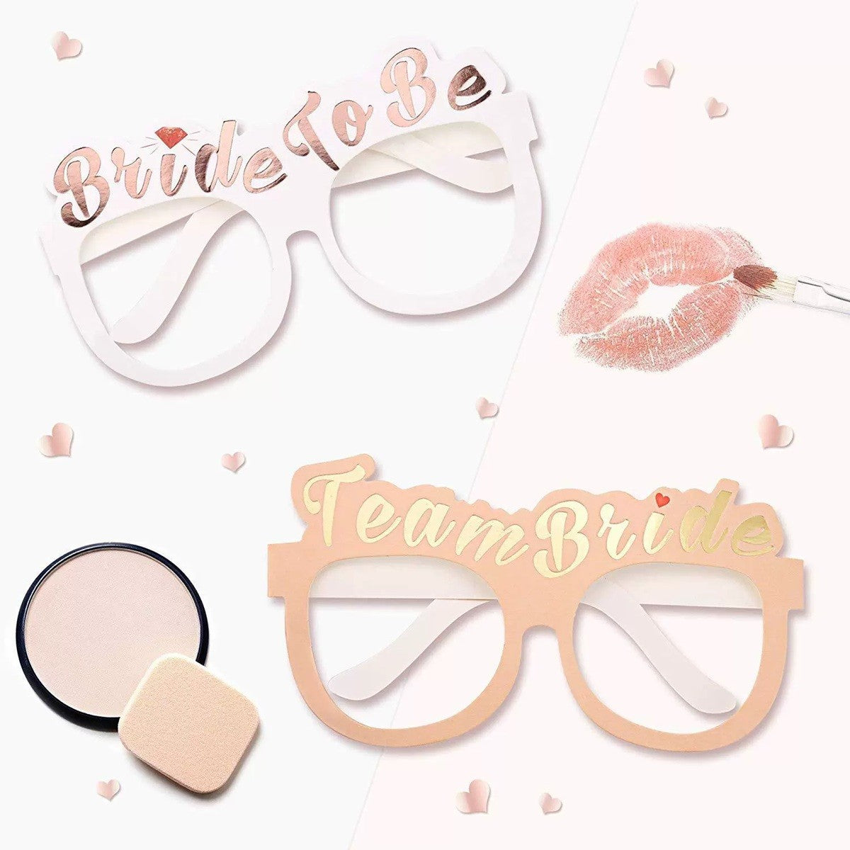 Set 10 Ochelari, Tematica Petrecerea Burlacitelor, 9 X Roz, 1 X - vivimall.ro