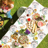 Set 10 Pahare, Flippy, Imprimeu Elefant, din Carton, 7.5 x 8.5 cm, Roz