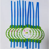 Set 10 Paie, Flippy, Colectia Dino Park, 26 x 7 cm, din Carton/Plastic, Multicolor