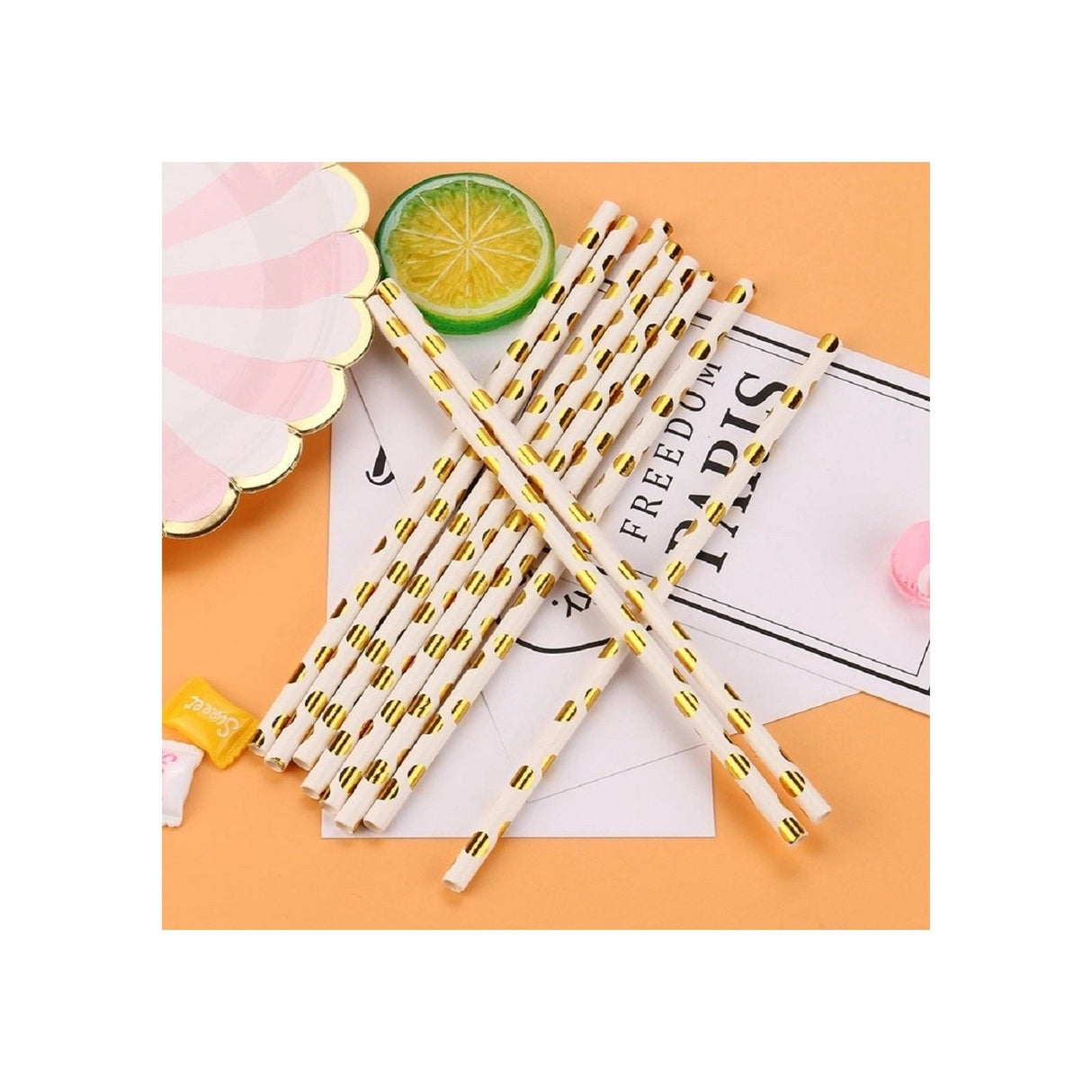 Set 10 Paie, Din Hartie, 19.5 Cm - vivimall.ro