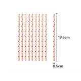 Set 10 Paie, Din Hartie, 19.5 Cm - vivimall.ro