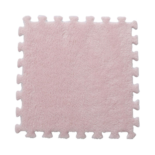 Set 10 Piese Covor tip Puzzle, Vivimall, Spuma EVA, Pufos, 30 x 30 x 1 cm, Roz Pudrat - vivimall.ro