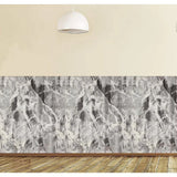 Set 10 Placi Tapet 3D, 70 X 70 Cm, Grosime 3 Mm, Din Rasina, Tip Placi De Lemn, Suprafata Acoperita 4.9 Mp, Gri Marmorat - vivimall.ro