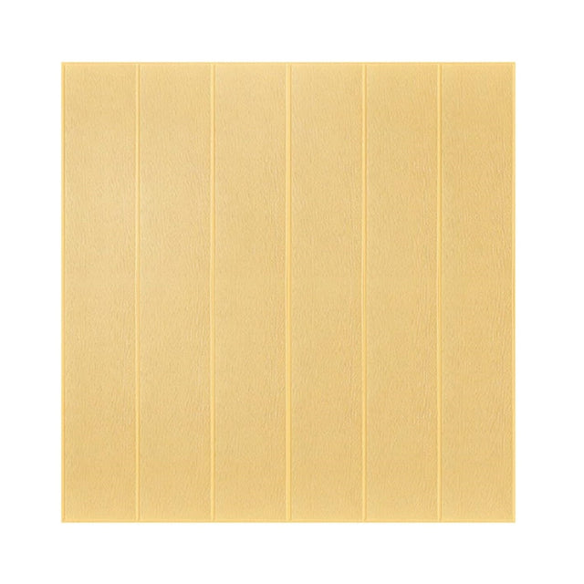 Set 10 Placi Tapet 3D, Vivimall, 70 x 70 cm, Grosime 3 mm, din Rasina, Tip Placi de Lemn, Suprafata Acoperita 4.9 mp, Crem Deschis - vivimall.ro