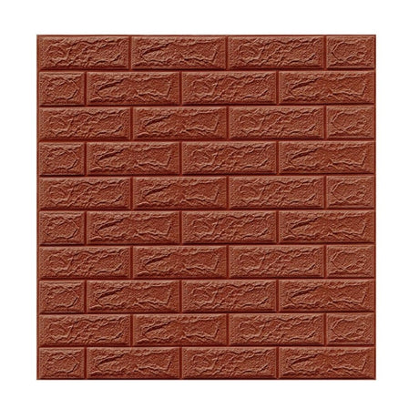 Set 10 Placi Tapet 3D, 70 X 77 Cm, Grosime 3 Mm, Din Polietilena, Model Caramida, Suprafata Acoperita 5.3 Mp - vivimall.ro