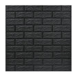 Set 10 Placi Tapet 3D, 70 X 77 Cm, Grosime 3 Mm, Din Polietilena, Model Caramida, Suprafata Acoperita 5.3 Mp, Gri Antracit - vivimall.ro