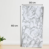 Set 10 Placi Tapet, 60 X 30 Cm, Grosime 1.5 Mm, Din Pvc, Model Imitatie De Marmura, Suprafata Acoperita 1.8 Mp - vivimall.ro