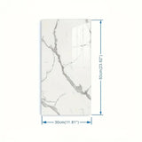 Set 10 Placi Tapet, 60 X 30 Cm, Grosime 1.5 Mm, Din Pvc, Model Imitatie De Marmura, Suprafata Acoperita 1.8 Mp, Gri Deschis - vivimall.ro