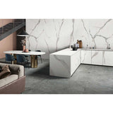 Set 10 Placi Tapet, 60 X 30 Cm, Grosime 1.5 Mm, Din Pvc, Model Imitatie De Marmura, Suprafata Acoperita 1.8 Mp, Gri Deschis - vivimall.ro