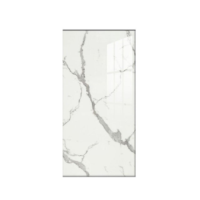 Set 10 Placi Tapet, Vivimall, 60 x 30 cm, Grosime 1.5 mm, din PVC, Model Imitatie de Marmura, Suprafata acoperita 1.8 mp, Gri Deschis - vivimall.ro