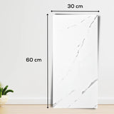 Set 10 Placi Tapet, 60 X 30 Cm, Grosime 1.5 Mm, Din Pvc, Model Imitatie De Marmura, Suprafata Acoperita 1.8 Mp - vivimall.ro