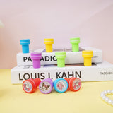 Set 10 Stampile, Vivimall, pentru Copii 4-6 Ani, Model Printese din Desene, 20 x 5 x 2 cm, Multicolor - vivimall.ro