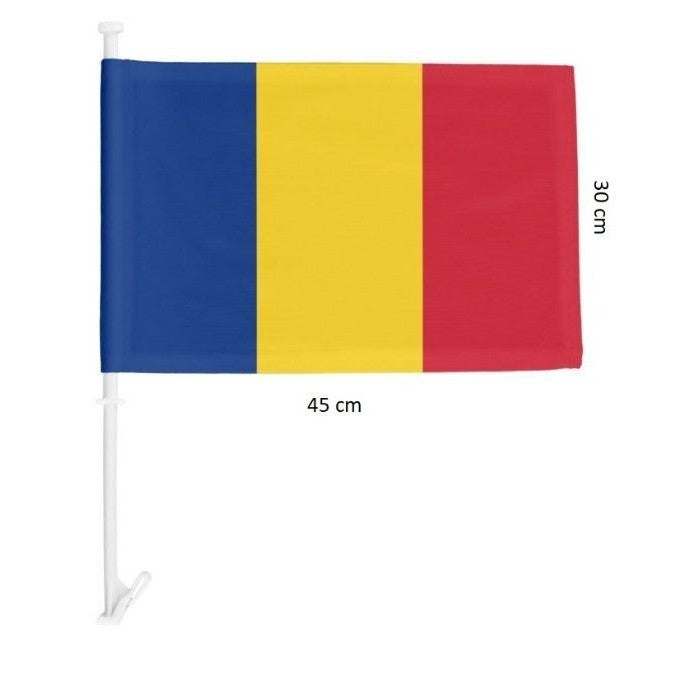 Set 10 Steaguri Tricolor Auto, Stegulet, Drapel - vivimall.ro