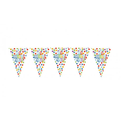 Set 10 Stegulete Tip Banner La Multi Ani | PartyFlags - vivimall.ro
