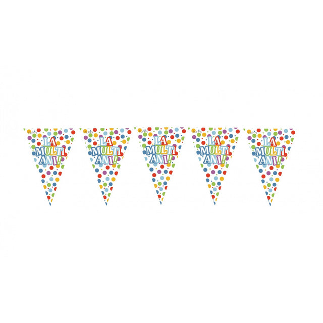 Set 10 Stegulete Tip Banner La Multi Ani | PartyFlags - vivimall.ro