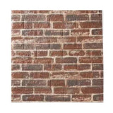 Set 10 Stickere Perete Caramida Rosie | BrickFoam - vivimall.ro