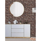 Set 10 Stickere Perete Caramida Rosie | BrickFoam - vivimall.ro