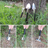 Set 10 Unelte De Gradina, Pentru Plantare Prelucrare Sol Si Ingrijire Plante, Manere Negre, Material Pvc Si Otel Inoxidabil, Cutie Inclusa, 37X28X7 Cm, Negru - vivimall.ro