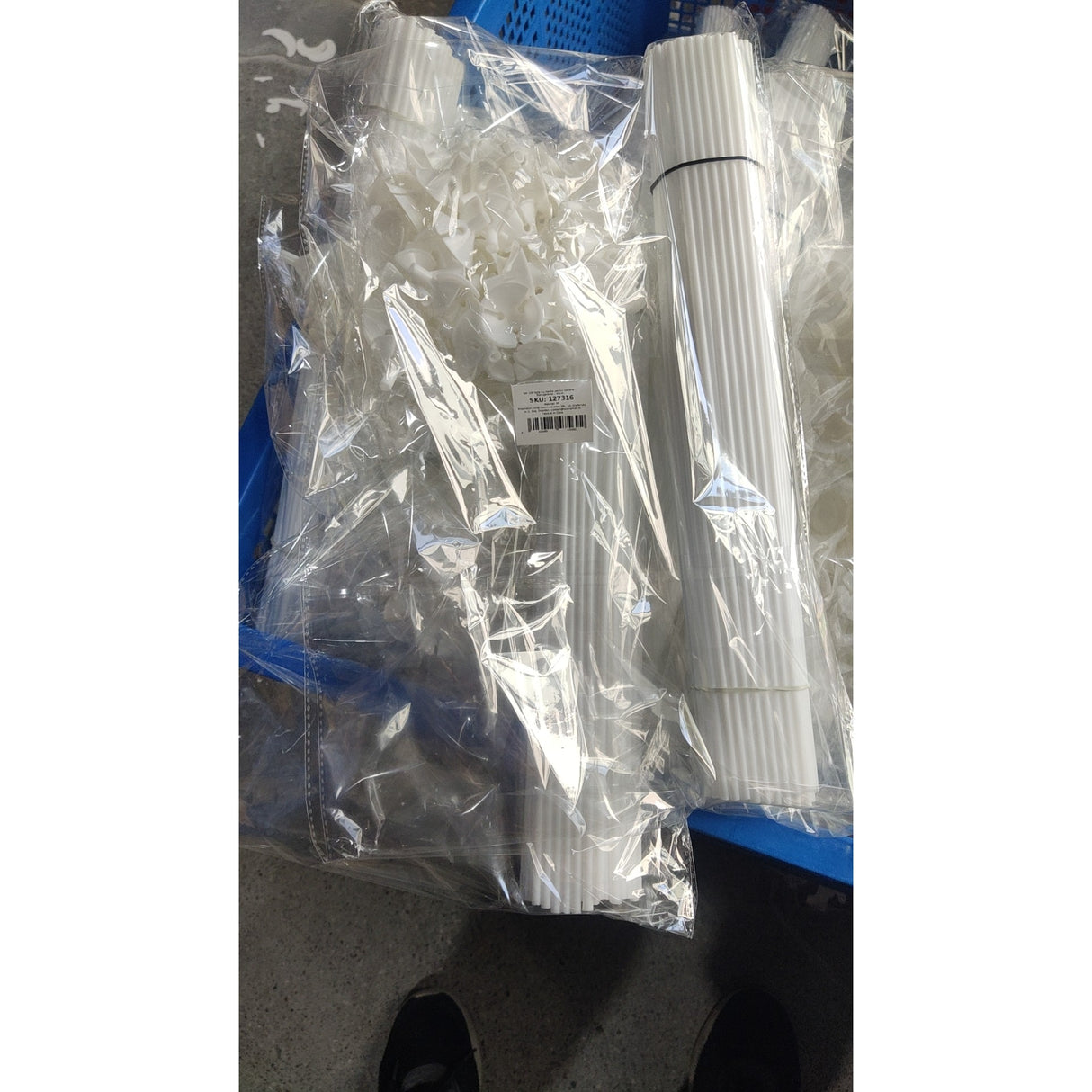 Set 100 Bete Cu Rozete Pentru Baloane, Suporturi De Plastic, Usor De Instalat, Reutilizabil, Pentru Aniversare, Nunta, Ziua De Nastere, Decor, 40 Cm, E - vivimall.ro