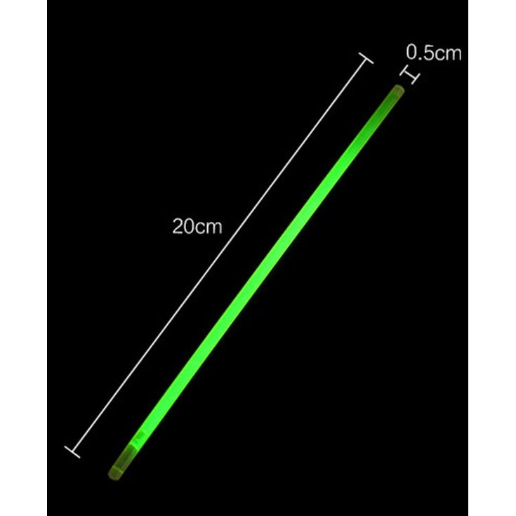 Set 100 Bratari Luminoase, Pentru Petreceri, Fosforescente, Glow Sticks, 20 Cm - vivimall.ro