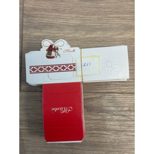 Set 100 Bucati Ambalaj Brosa/Martisor Model Martisor cu Motive Populare - vivimall.ro