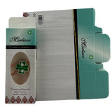 Set 100 Bucati Ambalaje de Carton pentru Martisoare, Vivimall, Cutii Brosa, Model cu Motive Populare, Verde - vivimall.ro