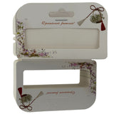 Set 100 Bucati Ambalaje de Carton pentru Martisor, Vivimall, Cutii Bratara, Model Ghiocei - vivimall.ro