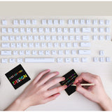 Set 100 de Planse Razuibile, Flippy, din Hartie Curcubeu, 2 Creioane din Bambus + 2 Sabloane, +3 Ani, 8.5 x 8.5 cm, Multicolor