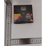 Set 100 de Planse Razuibile, Flippy, din Hartie Curcubeu, 2 Creioane din Bambus + 2 Sabloane, +3 Ani, 8.5 x 8.5 cm, Multicolor