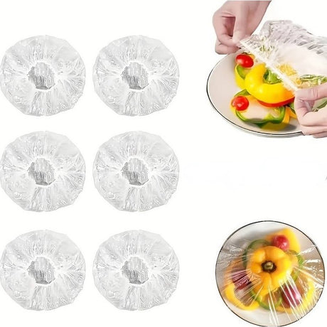 Set 100 capace elastice alimente 12–40 cm | FreshWrap - vivimall.ro
